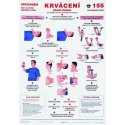Schéma - krvácanie - prvá pomoc - CZ