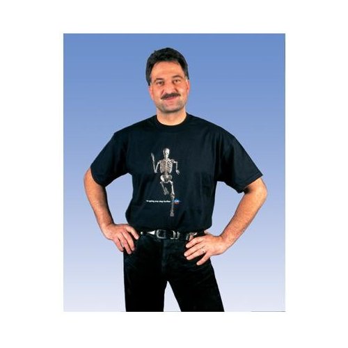 Anatomické tričko - kráčajúci kostlivec - XL - DOPREDAJ