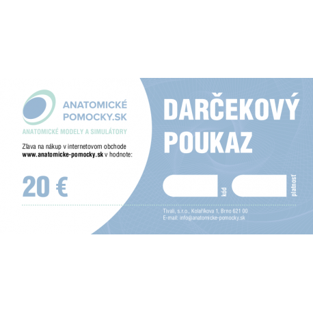 Darčekový poukaz v hodnote 20 €